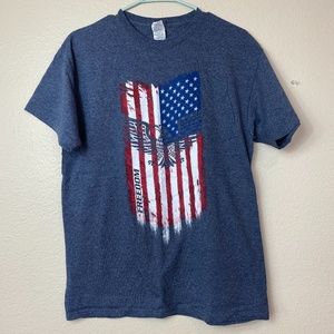 Freedom flag eagle t-shirt. Sz Med. EUC